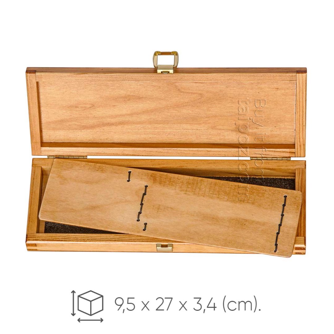 Hộp gỗ cao cấp dùng bảo quản cọ vẽ Escoda