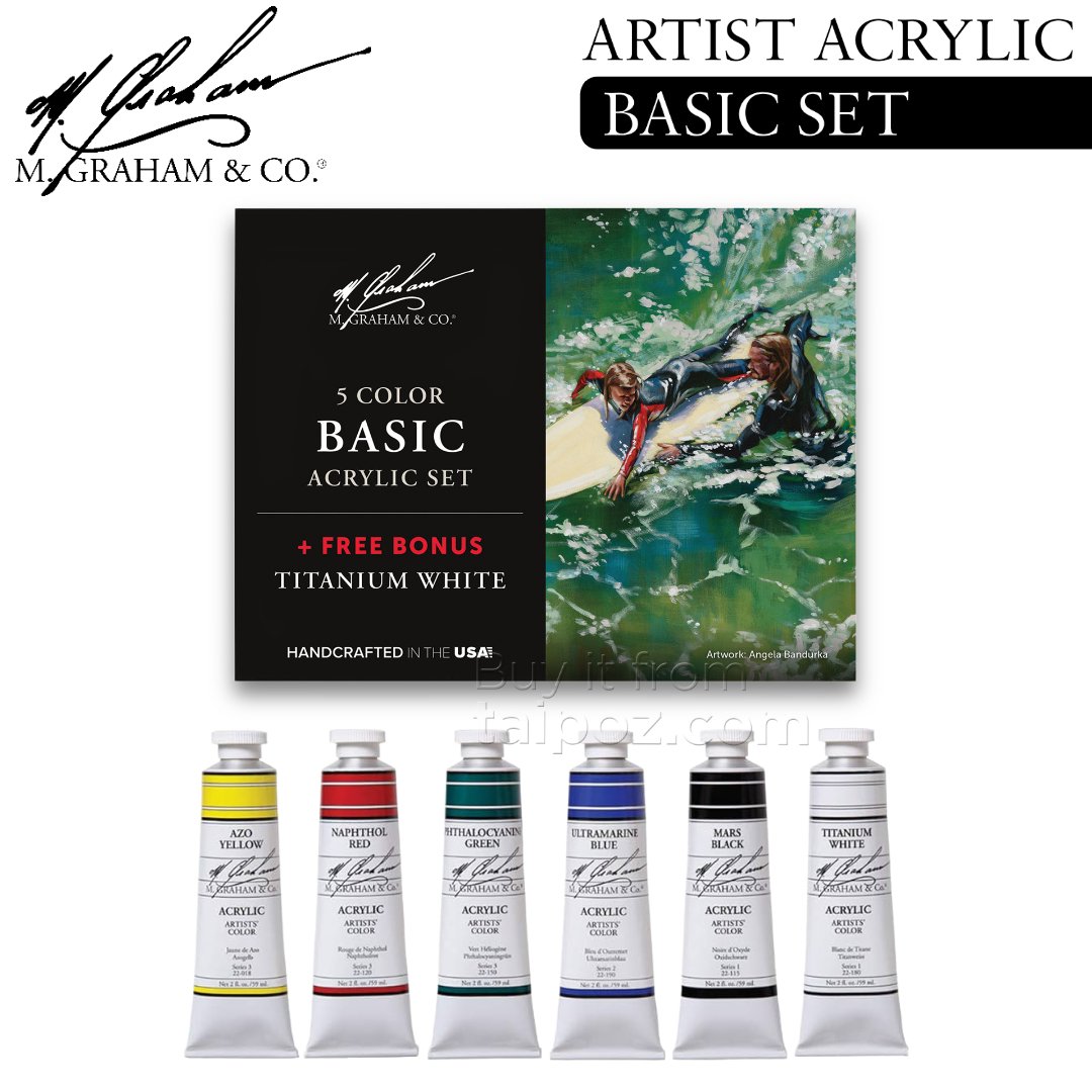 Màu acrylic M.Graham, bộ màu