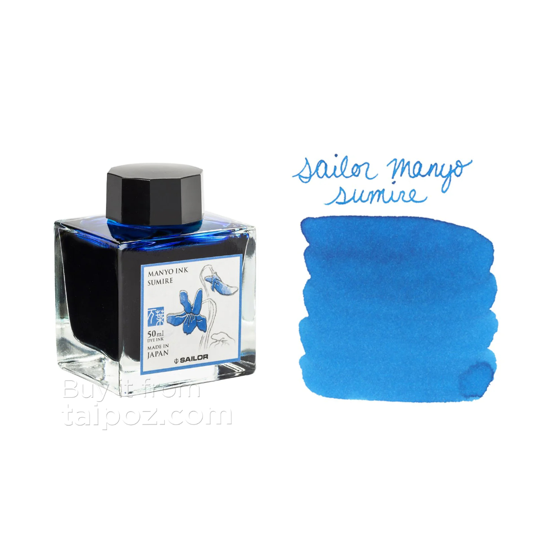 Mực bút máy nhị sắc Sailor Manyo Dual Shading, màu lẻ