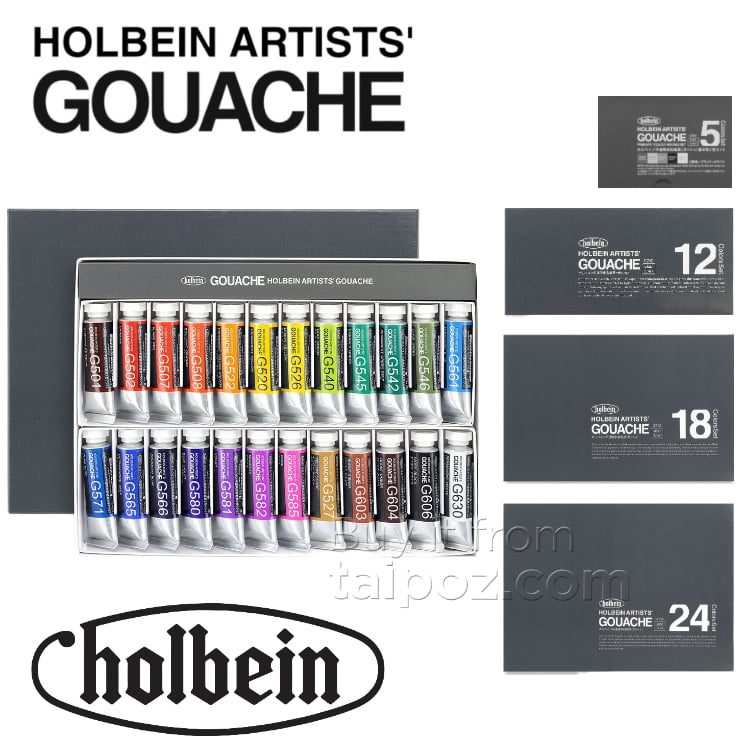 Màu Holbein Artists' Gouache, bộ màu