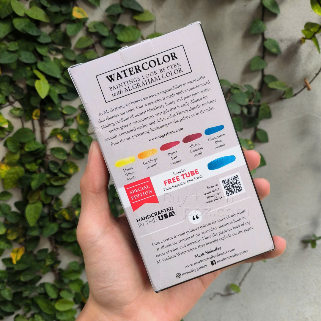 Màu nước M.Graham, Bộ Warm & Cool Primary