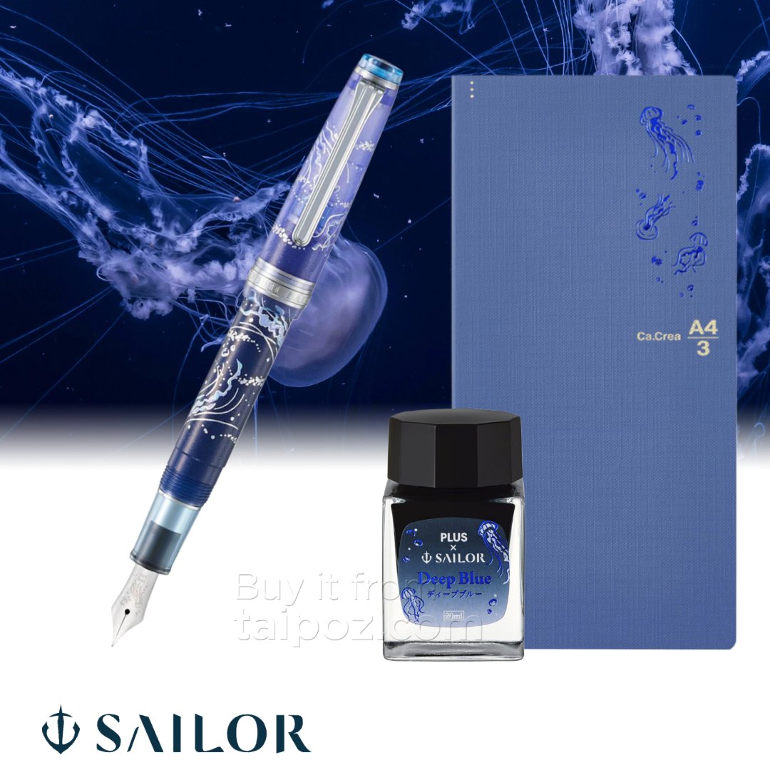 Bút máy Sailor Pro Gear Slim Jellyfish kèm mực (Limited)