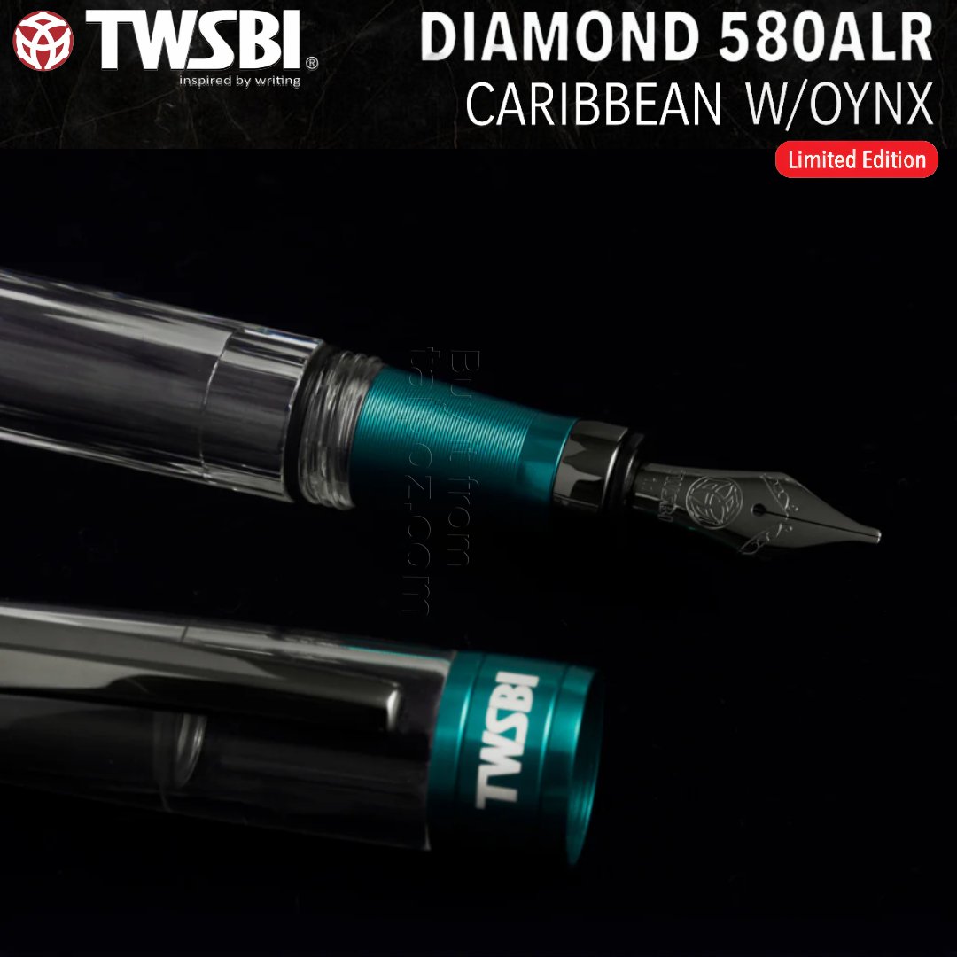 Bút máy TWSBI Diamond 580ALR Caribbean with Onyx