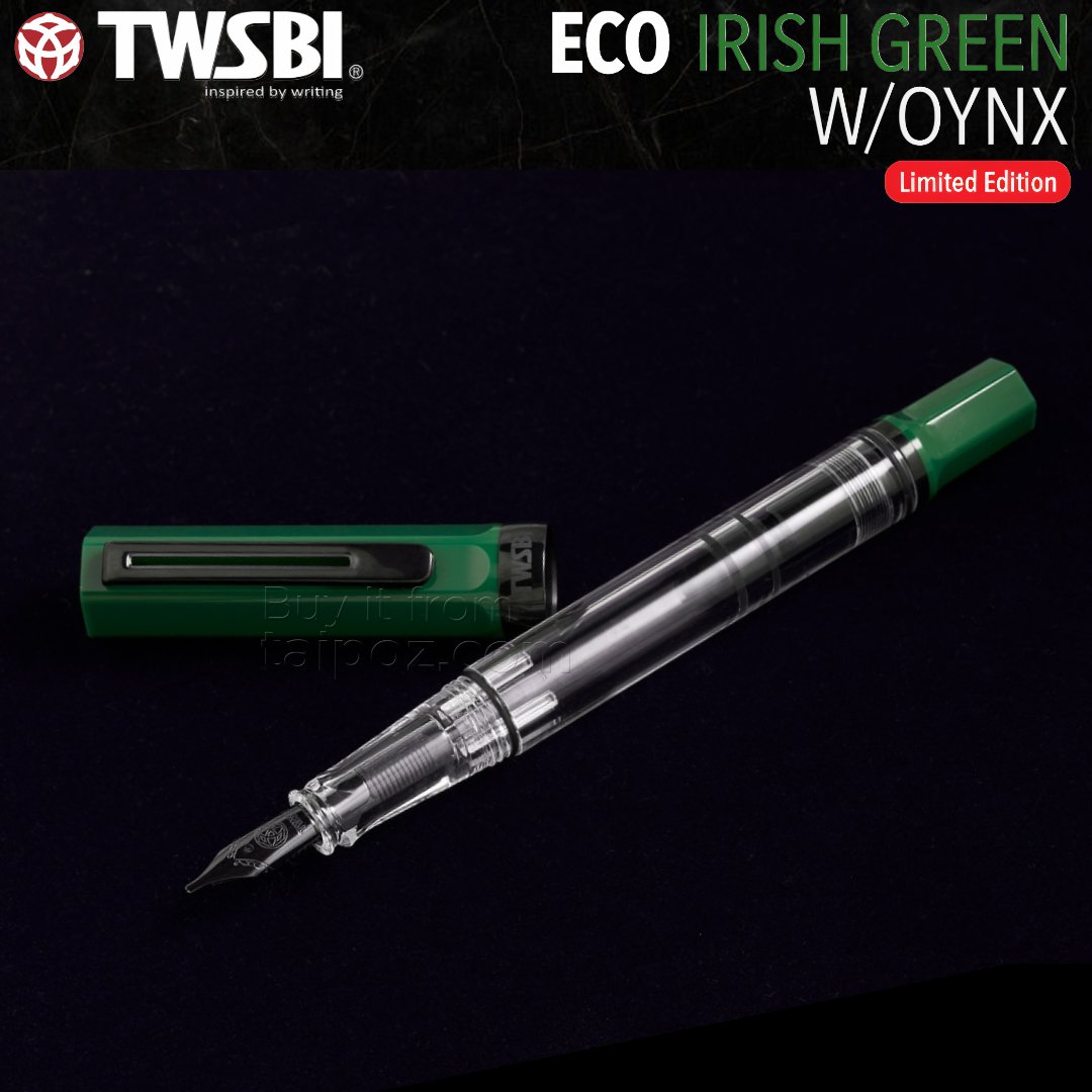 Bút máy TWSBI ECO, Irish Green with Onyx