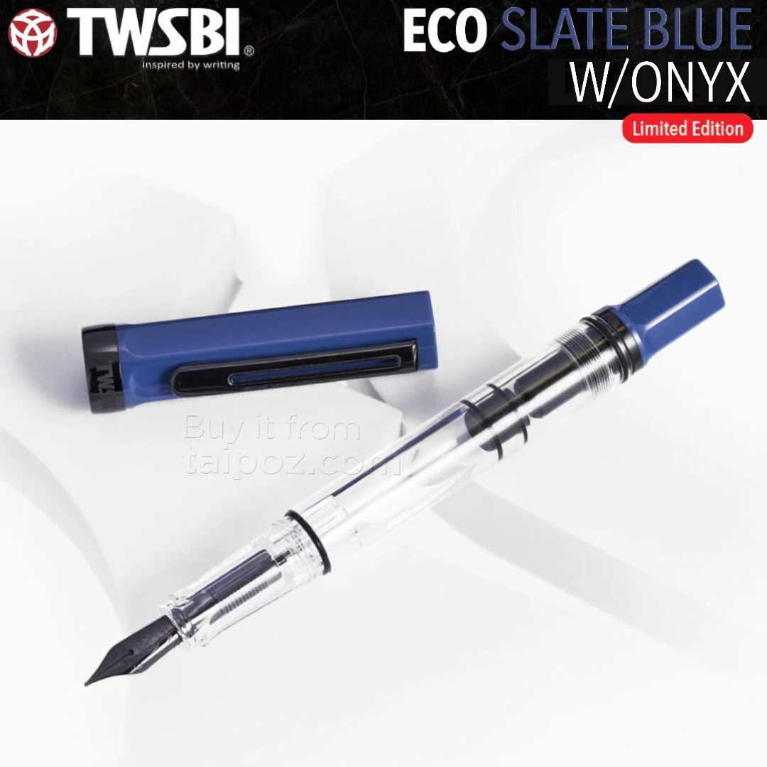 Bút máy TWSBI Eco, Slate Blue with Onyx