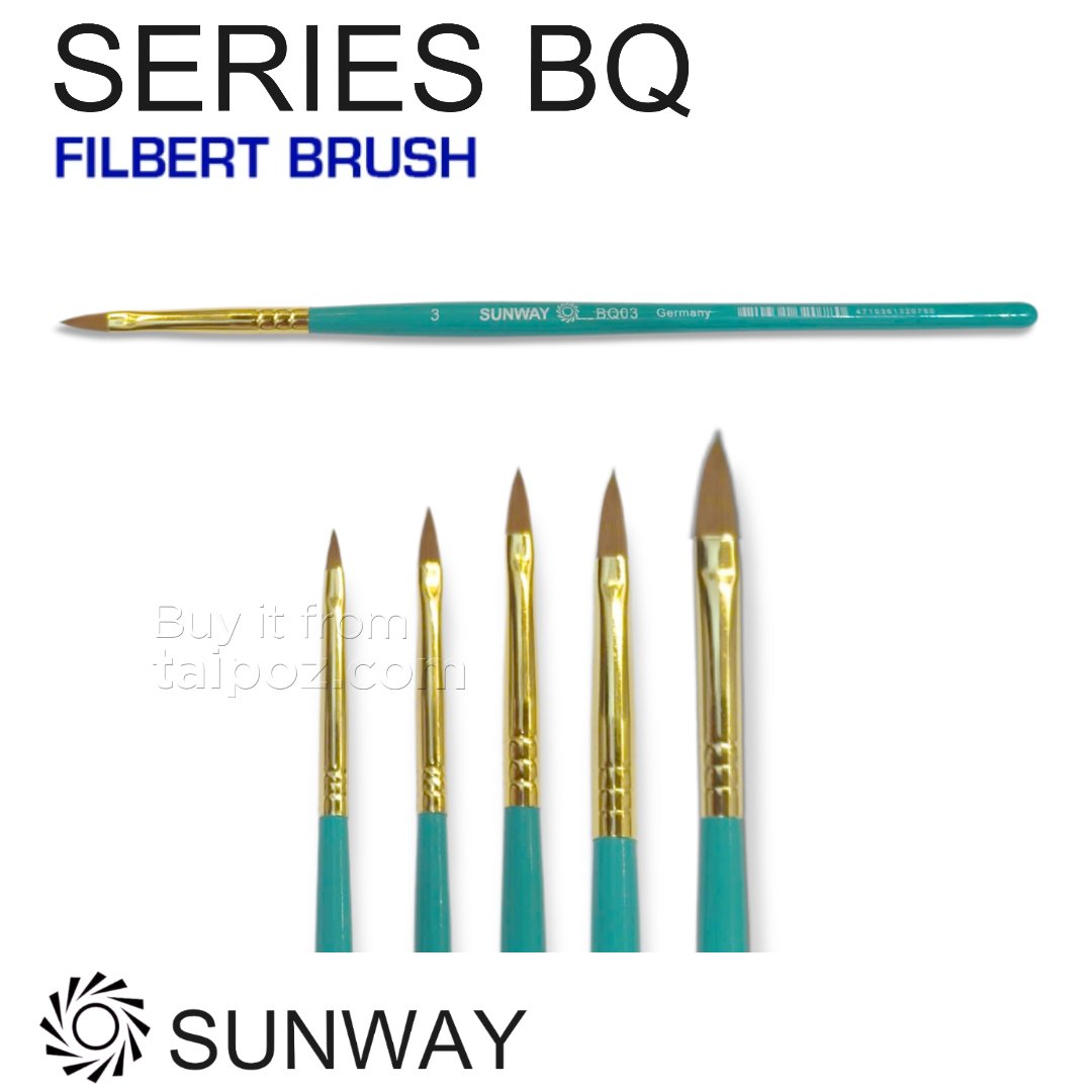 Cọ vẽ Sunway BQ - kiểu filbert