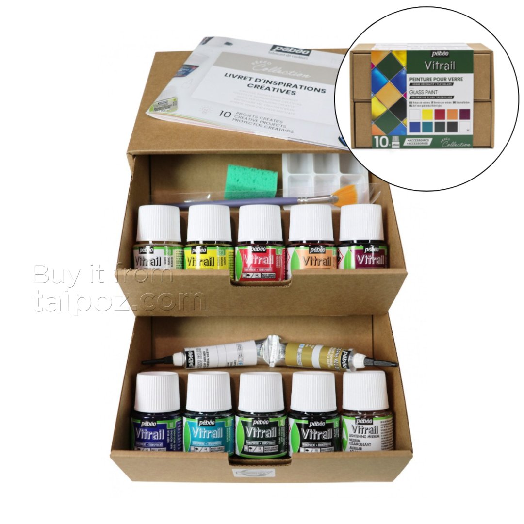 Màu vẽ kính Pebeo VITRAIL, màu lẻ