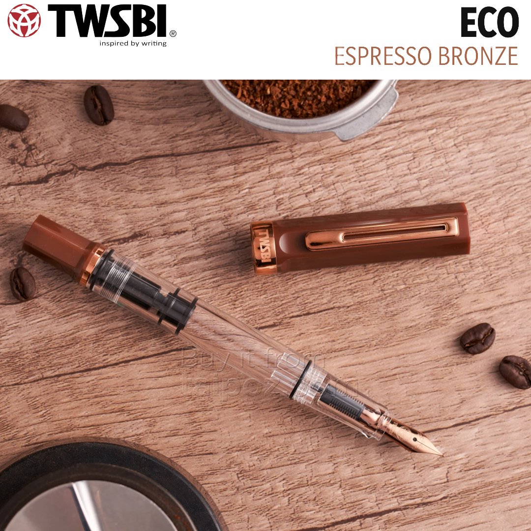 Bút máy TWSBI Eco, Espresso with Bronze