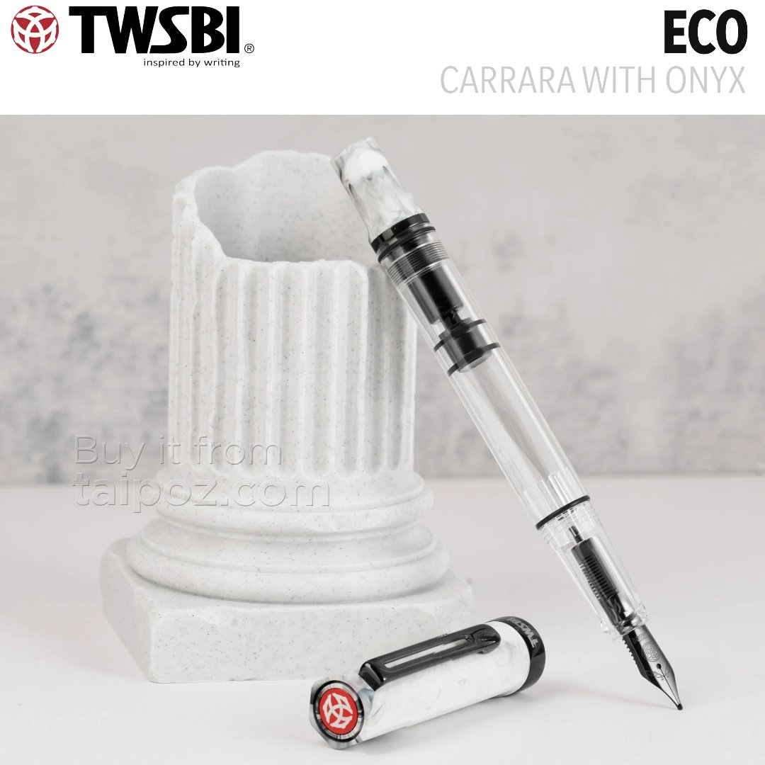 Bút máy TWSBI Eco, Carrara with Onyx